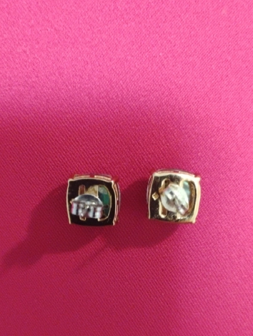 kate spade Gold-Tone Abalone Square Stud Earrings - Picture 3 of 6